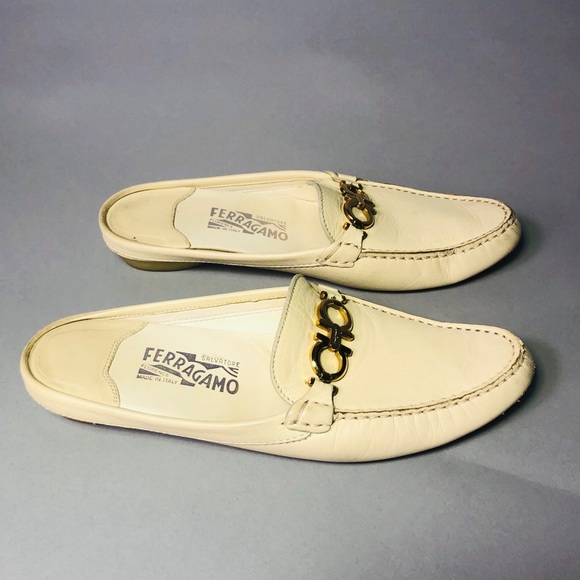 Salvatore Ferragamo Shoes - Authentic Salvatore Ferragamo Leather Mules/Slides